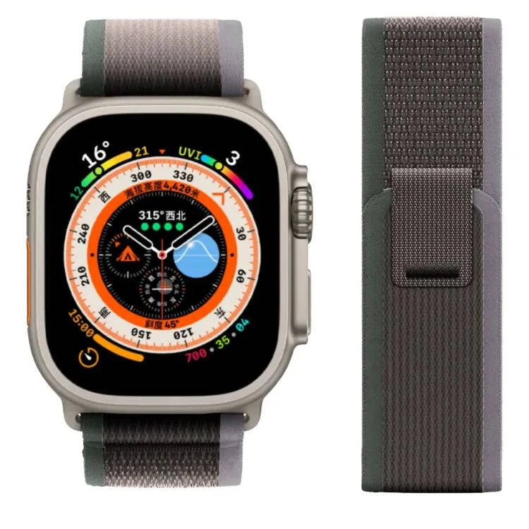 Curea Ceas Apple Watch Trail Grey/Green - WATCHERS