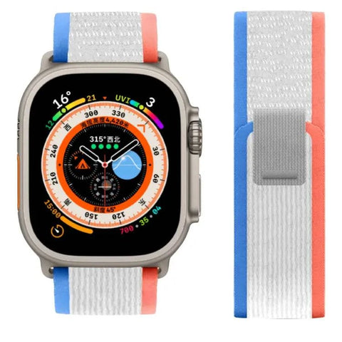 Curea Ceas Apple Watch Trail Blue/Red - WATCHERS