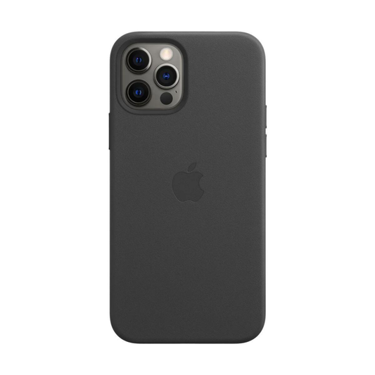 Husa iPhone MagSafe din Piele pentru iPhone 12 Pro Black - WATCHERS