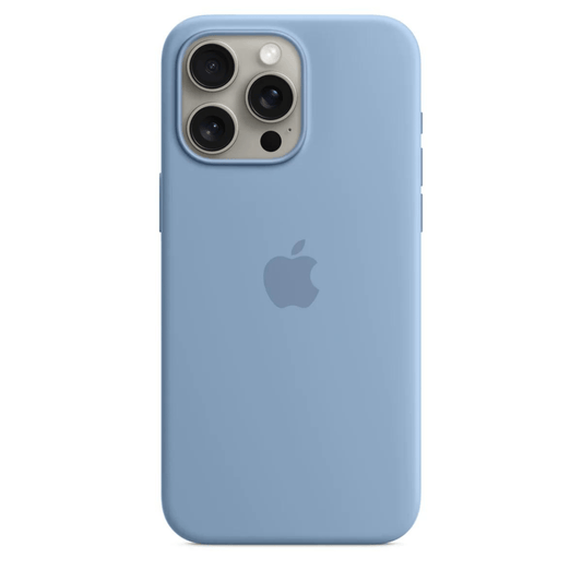 Husa iPhone MagSafe din Silicon pentru iPhone 15 Pro Max Winterblue - WATCHERS