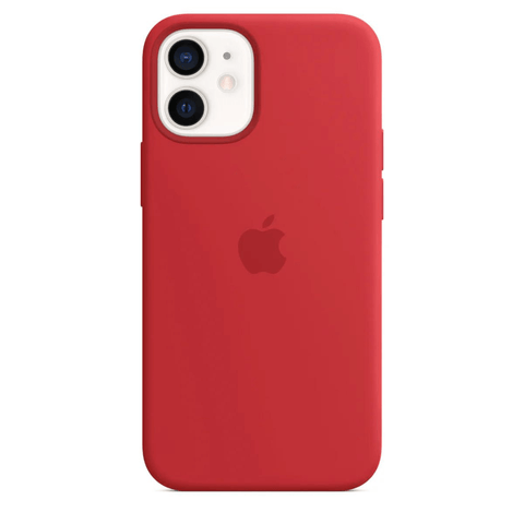 Husa iPhone MagSafe din Silicon pentru iPhone 12 Mini Red - WATCHERS