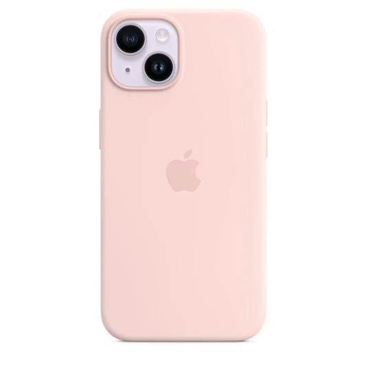 Husa iPhone MagSafe din Silicon pentru iPhone 14 Chalk Pink - WATCHERS