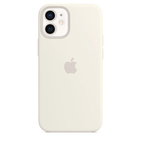 Husa iPhone MagSafe din Silicon pentru iPhone 12 Mini White - WATCHERS