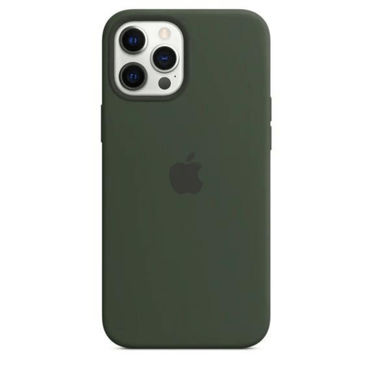 Husa iPhone MagSafe din Silicon pentru iPhone 12 Pro Cypress Green - WATCHERS