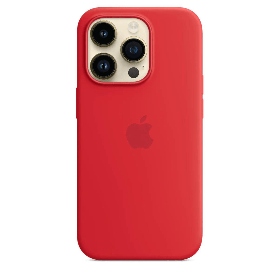 Husa iPhone MagSafe din Silicon pentru iPhone 14 Pro Red - WATCHERS