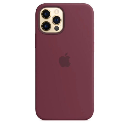 Husa iPhone MagSafe din Silicon pentru iPhone 12 Pro Plum - WATCHERS
