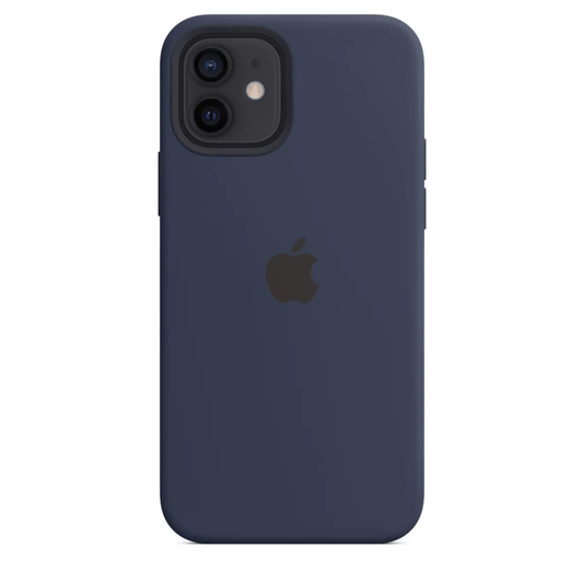 Husa iPhone MagSafe din Silicon pentru iPhone 12 Deep Navy - WATCHERS