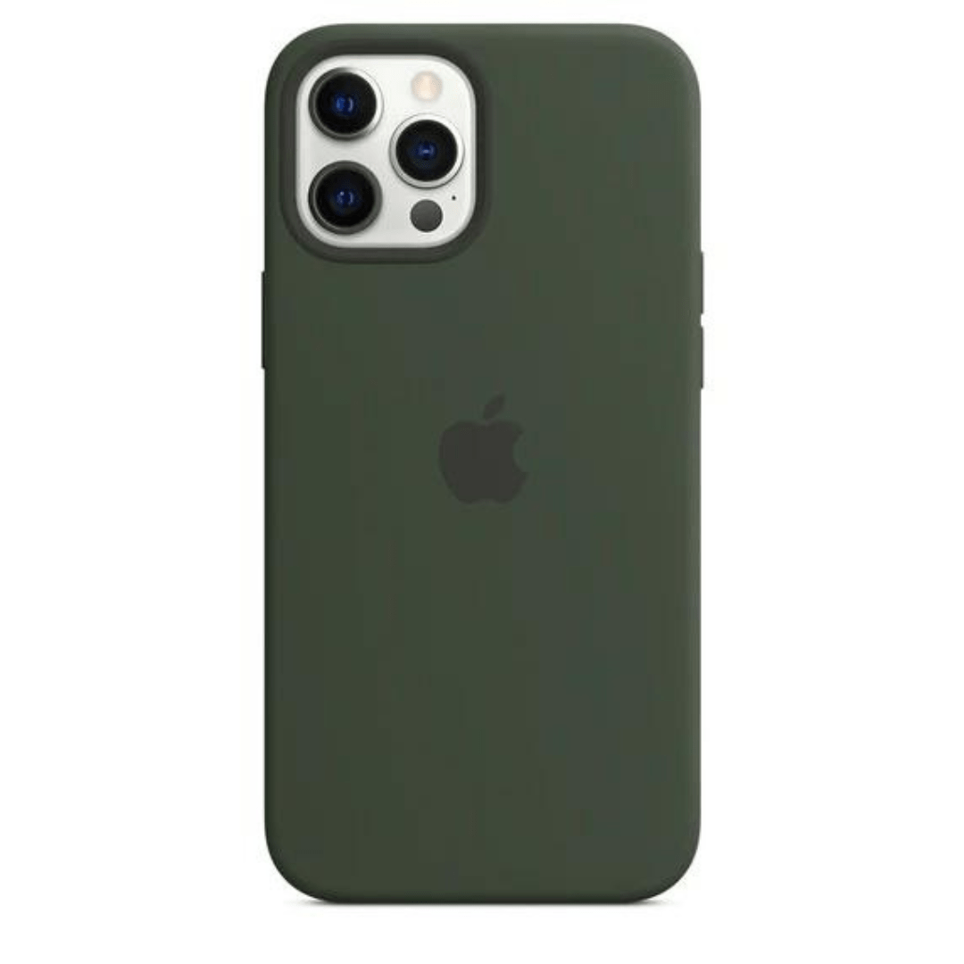 Husa iPhone MagSafe din Silicon pentru iPhone 12 Pro Cypress Green - WATCHERS