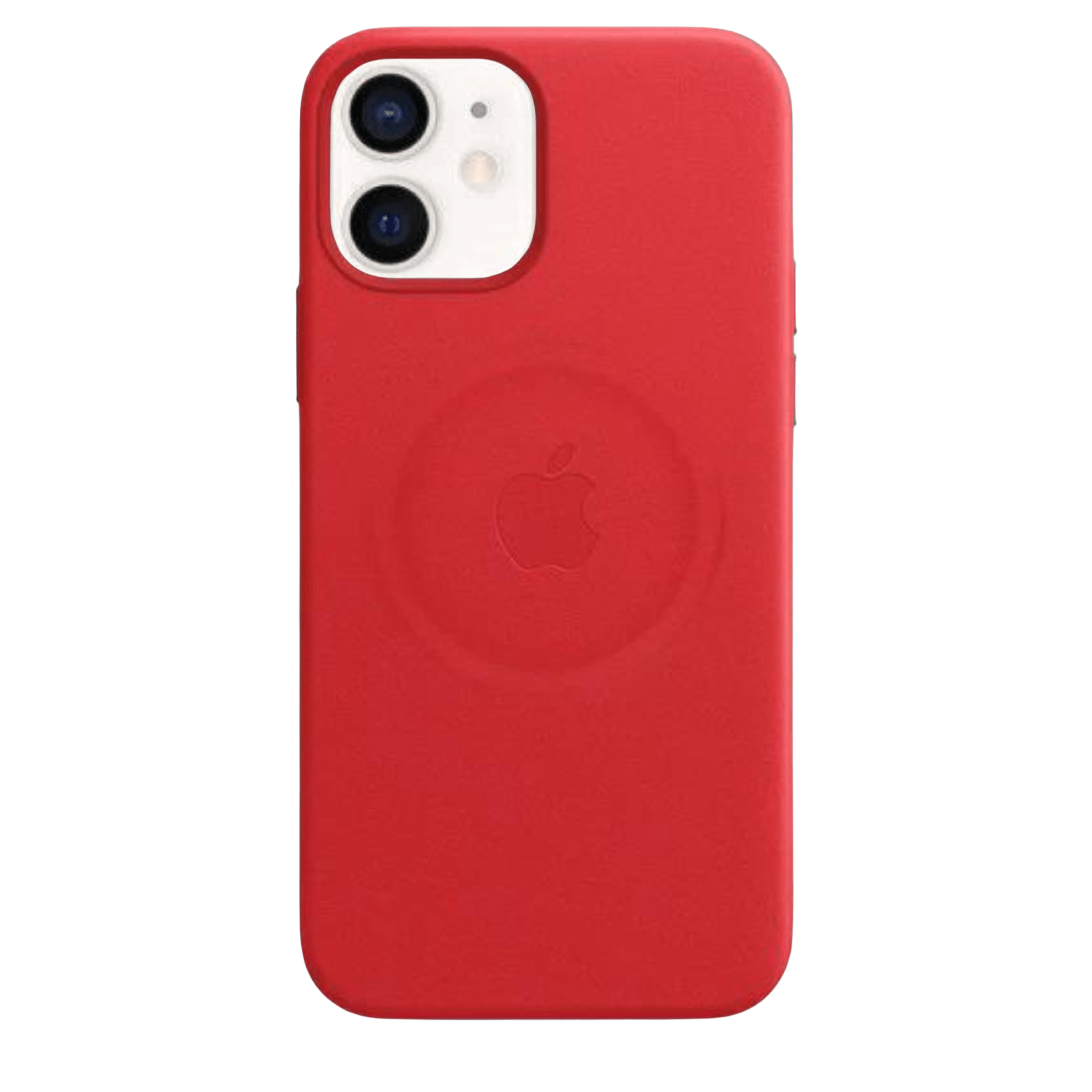 Husa iPhone MagSafe din Piele pentru iPhone 12 Mini Red - WATCHERS