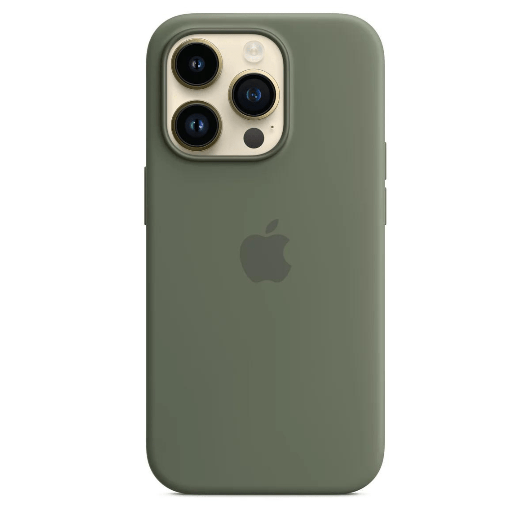 Husa iPhone MagSafe din Silicon pentru iPhone 14 Pro Max Olive - WATCHERS