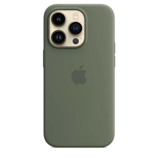Husa iPhone MagSafe din Silicon pentru iPhone 14 Pro Max Olive - WATCHERS