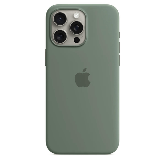 Husa iPhone MagSafe din Silicon pentru iPhone 15 Pro Max Evergreen - WATCHERS