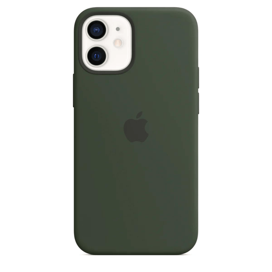 Husa iPhone MagSafe din Silicon pentru iPhone 12 Cypress Green - WATCHERS