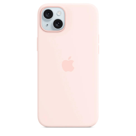 Husa iPhone MagSafe din Silicon pentru iPhone 15 Plus Light Pink - WATCHERS