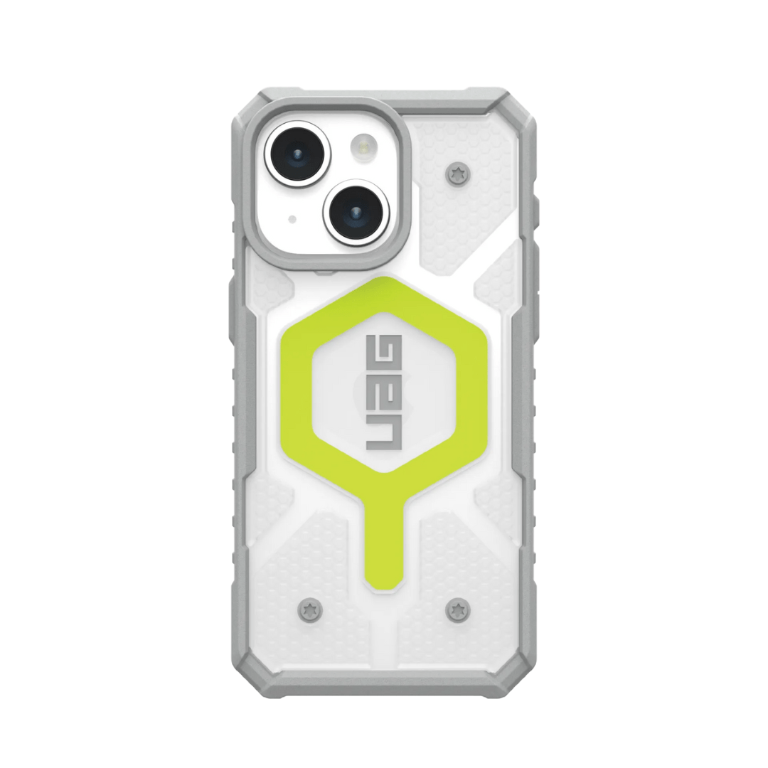Husa iPhone MagSafe Pathfinder Clear UAG pentru iPhone 13 Active Neon - WATCHERS