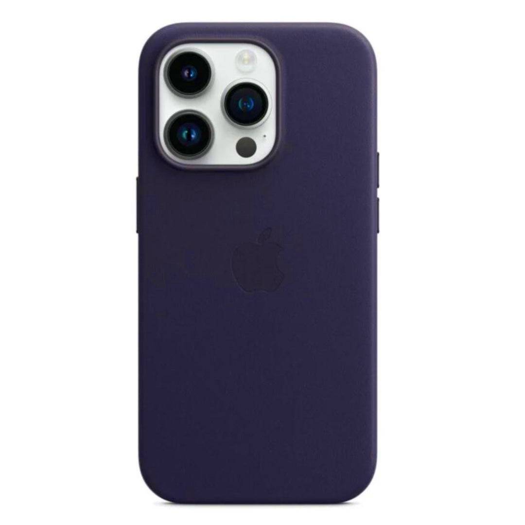 Husa iPhone MagSafe din Piele pentru iPhone 14 Pro Max Purple - WATCHERS