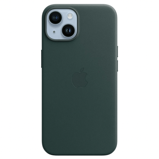 Husa iPhone MagSafe din Piele pentru iPhone 14 Plus Forest Green - WATCHERS