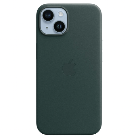 Husa iPhone MagSafe din Piele pentru iPhone 14 Plus Forest Green - WATCHERS