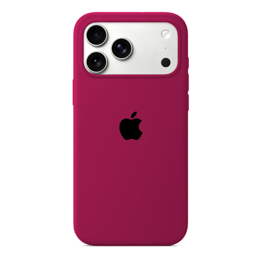Etui iPhone 17 Pro Silikonowe Dark Rose