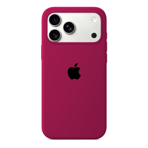 Etui iPhone 17 Pro Silikonowe Dark Rose