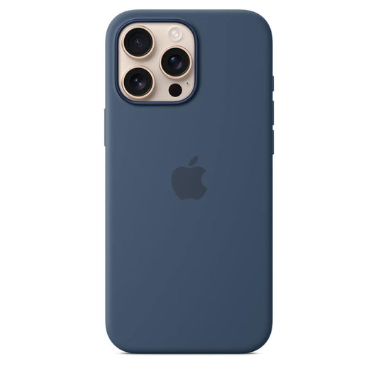 Husa iPhone MagSafe din Silicon pentru iPhone 16 Pro Max Denim - WATCHERS