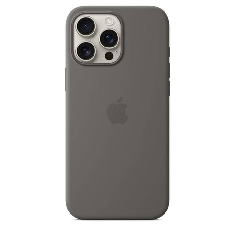 Husa iPhone MagSafe din Silicon pentru iPhone 16 Pro Stone Gray - WATCHERS