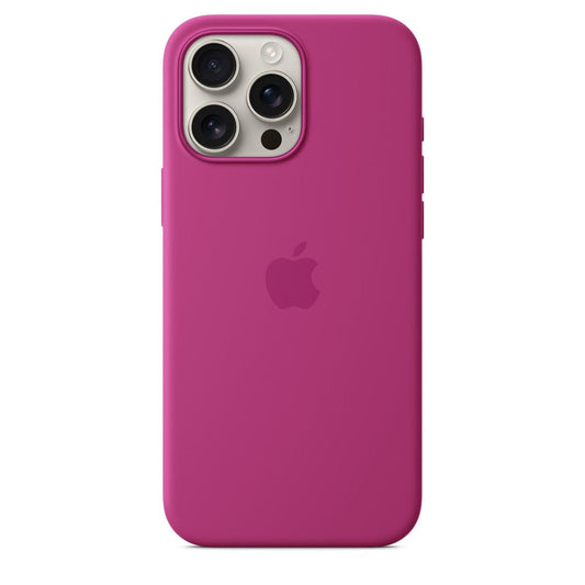 Husa iPhone MagSafe din Silicon pentru iPhone 16 Pro Max Fuchsia - WATCHERS
