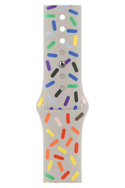 Curea Ceas Apple Watch Silicon Clasic White Sparkle - WATCHERS