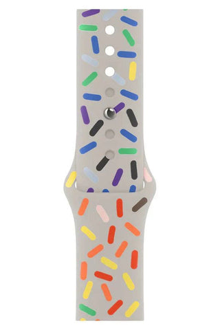 Curea Ceas Apple Watch Silicon Clasic White Sparkle - WATCHERS