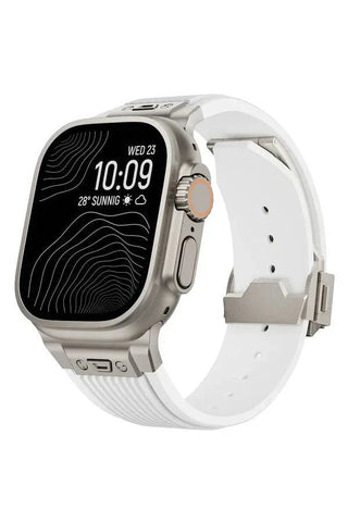 Curea Ceas Apple Watch Silicon Aventura White - WATCHERS