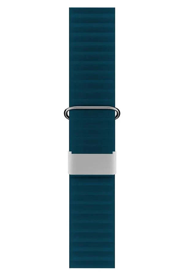 Curea Ceas Apple Watch Leather Majestic Blue - WATCHERS