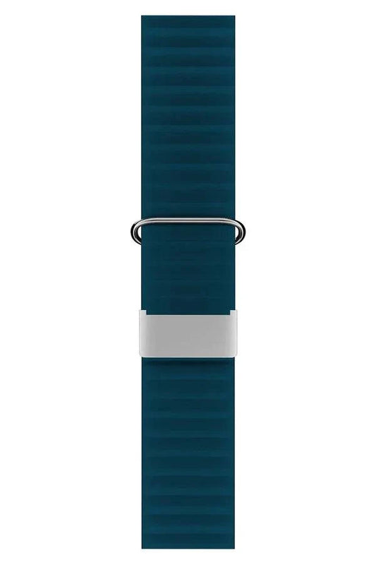 Curea Ceas Apple Watch Leather Majestic Blue - WATCHERS