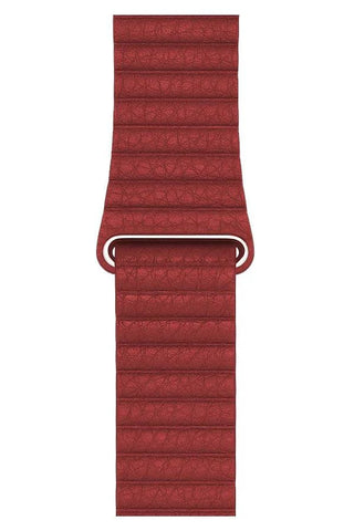 Curea Ceas Apple Watch Casual Leather Bordeaux - WATCHERS