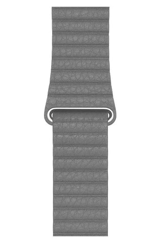 Curea Ceas Apple Watch Casual Leather Gray - WATCHERS