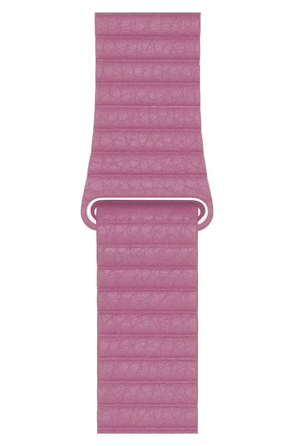 Curea Ceas Apple Watch Casual Leather Pink - WATCHERS