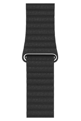 Curea Ceas Apple Watch Casual Leather Black - WATCHERS