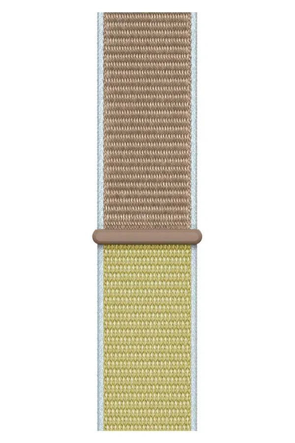 Curea Ceas Apple Watch Sport Nylon Green Coffee - WATCHERS