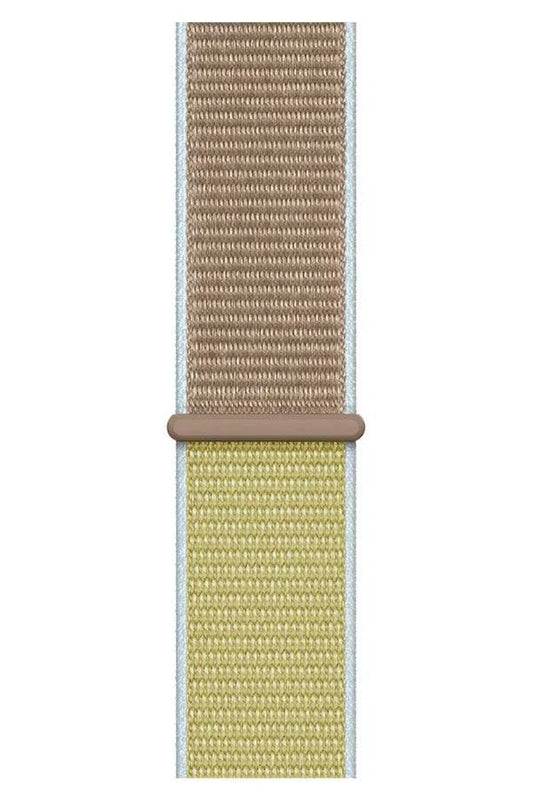 Curea Ceas Apple Watch Sport Nylon Green Coffee - WATCHERS