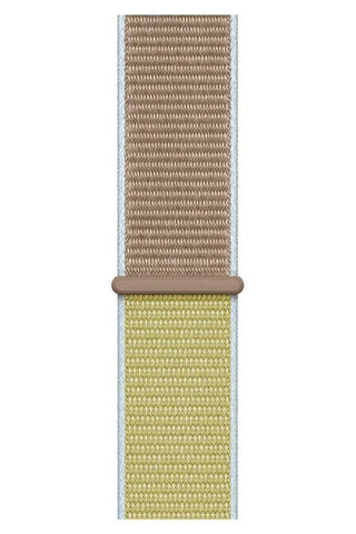 Curea Ceas Apple Watch Sport Nylon Green Coffee - WATCHERS
