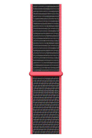 Curea Ceas Apple Watch Sport Nylon Raspberry Black - WATCHERS