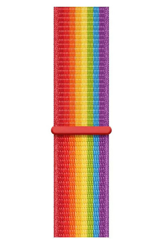 Curea Ceas Apple Watch Sport Nylon Rainbow - WATCHERS