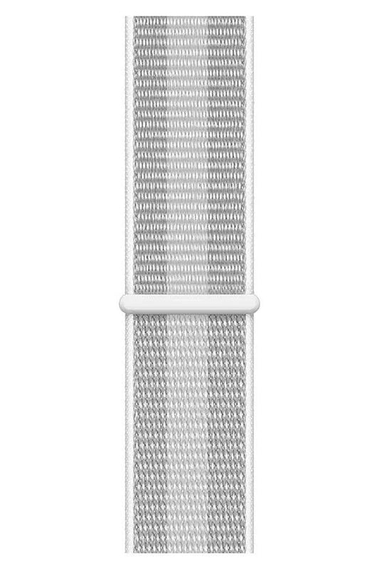 Curea Ceas Apple Watch Sport Nylon Gray White - WATCHERS