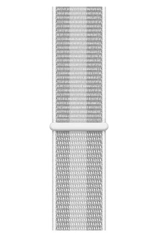 Curea Ceas Apple Watch Sport Nylon Gray White - WATCHERS