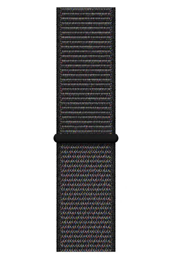 Curea Ceas Apple Watch Sport Nylon Marbled Black - WATCHERS