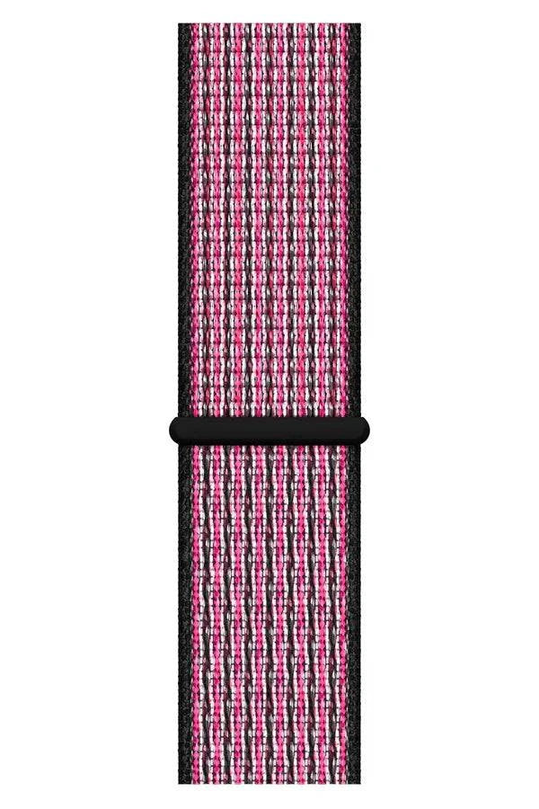 Curea Ceas Apple Watch Sport Nylon Dark Rainbow - WATCHERS