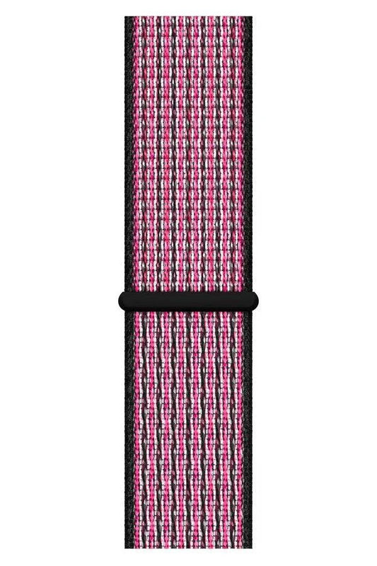 Curea Ceas Apple Watch Sport Nylon Dark Rainbow - WATCHERS