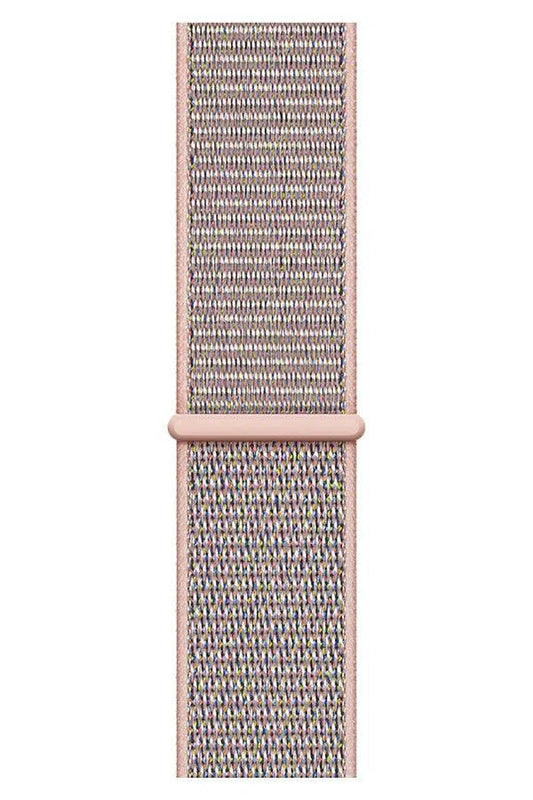 Curea Ceas Apple Watch Sport Nylon Sand Pink - WATCHERS