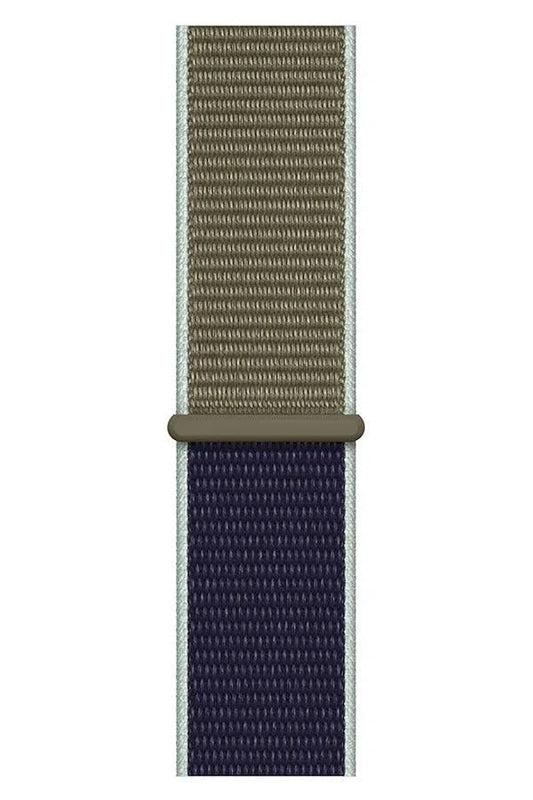 Curea Ceas Apple Watch Sport Nylon Herbal Kaki - WATCHERS