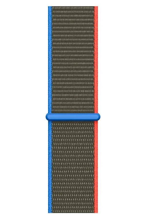 Curea Ceas Apple Watch Sport Nylon Olive Blue - WATCHERS