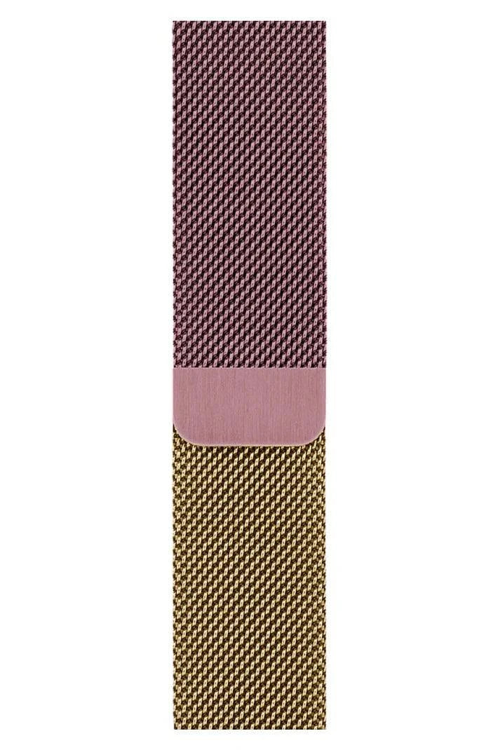 Curea Ceas Apple Watch Milanese Gold Silver-Mint Metalica - WATCHERS